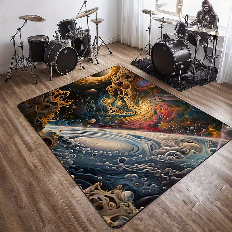 Galaxy Home Textiles - Cosmic Space Pattern Non-Slip Mat -