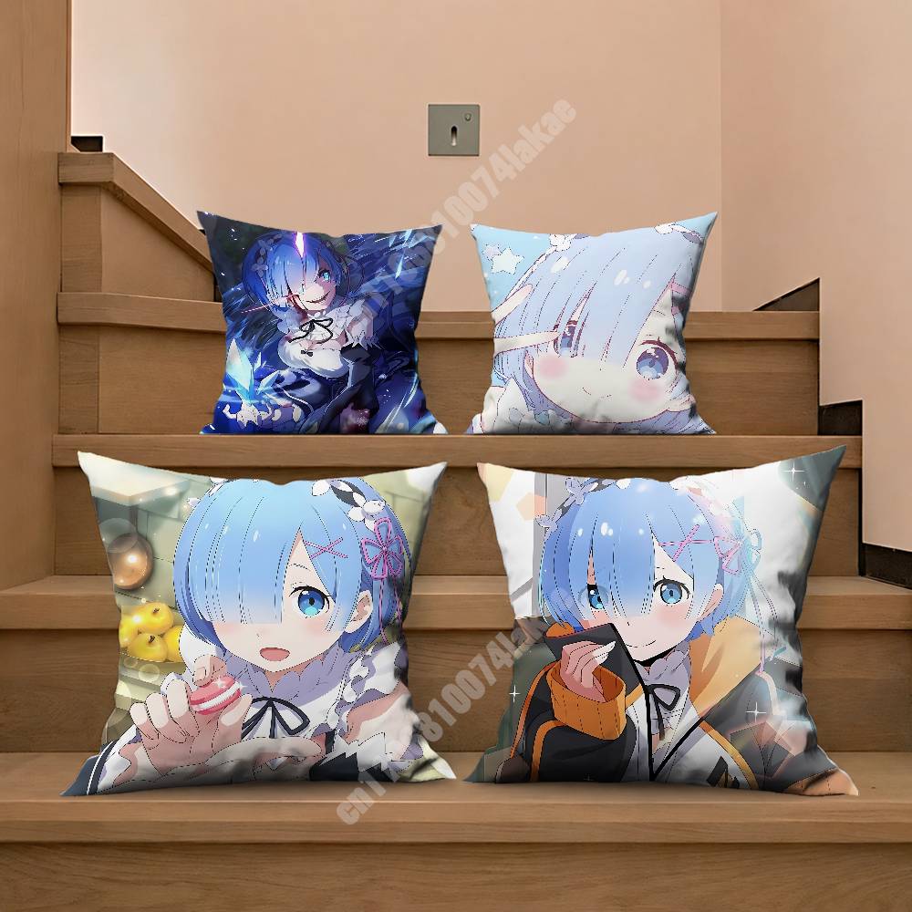 Home Textiles And Furnishing - Rem Re Zero Pillow Cover Cushion
