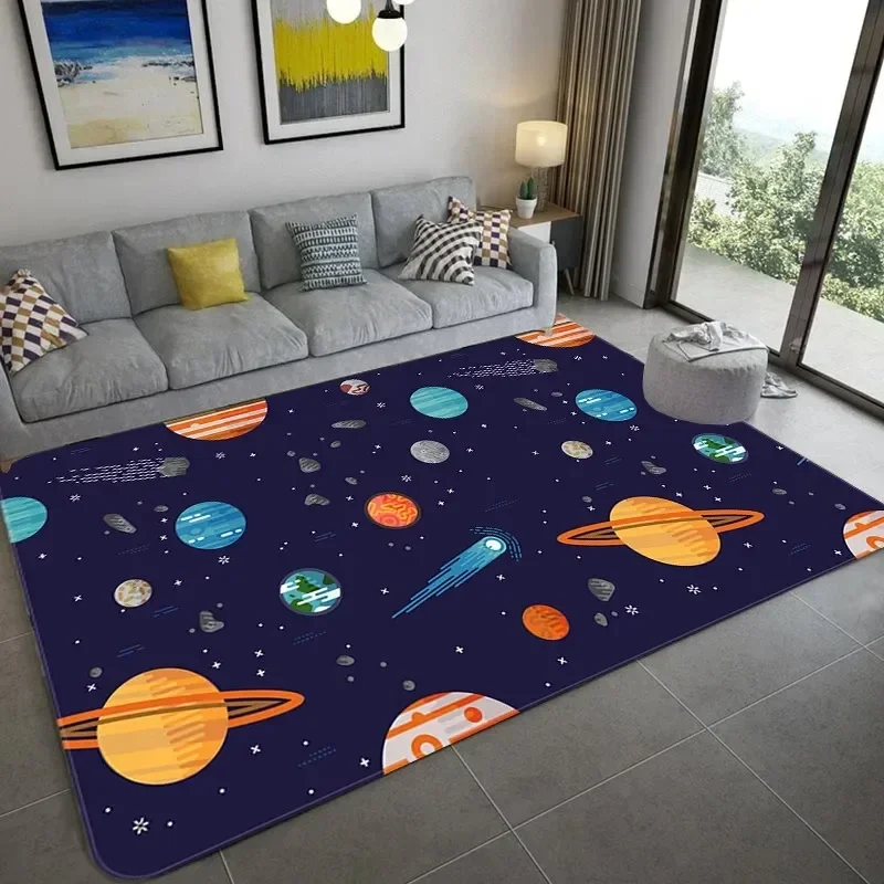Galaxy Home Textiles - Cartoon Space Astronaut Carpet Galaxy Universe