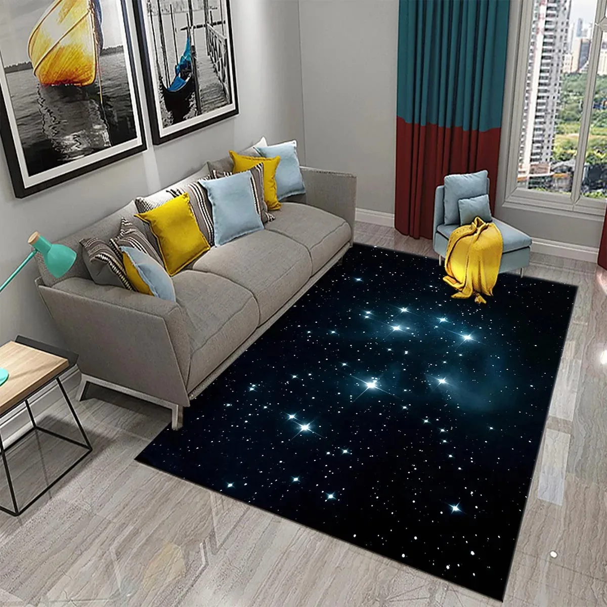 Star Carpet Space Galaxy Area  - огляд і ціна Galaxy Home Textiles