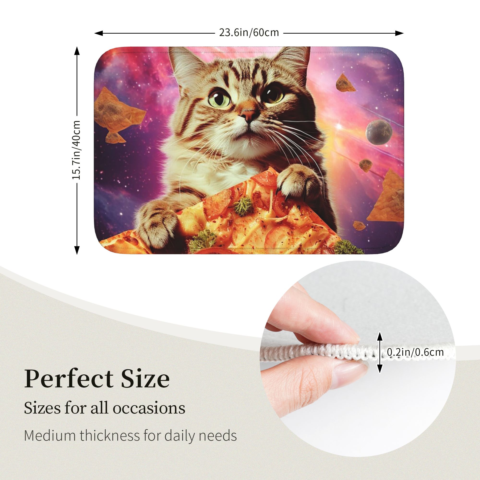 Meme Cat Galaxy Space Pizza Ju - огляд і ціна Galaxy Home Textiles