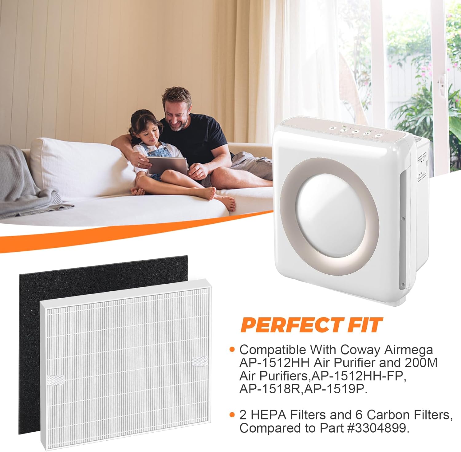 2 Pack AP-1512HH Replacement F - огляд і ціна Coway Air Purifier Ap-1512Hh