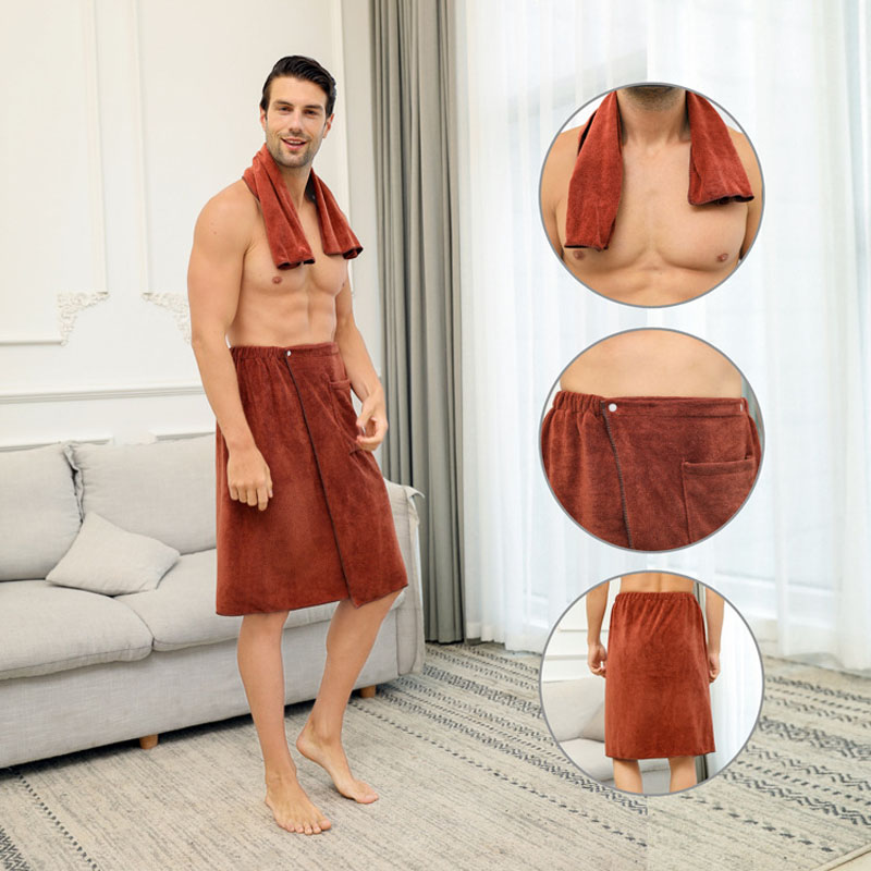 1 Set Man Wearable Microfiber  - огляд і ціна Home Textiles Towel Set