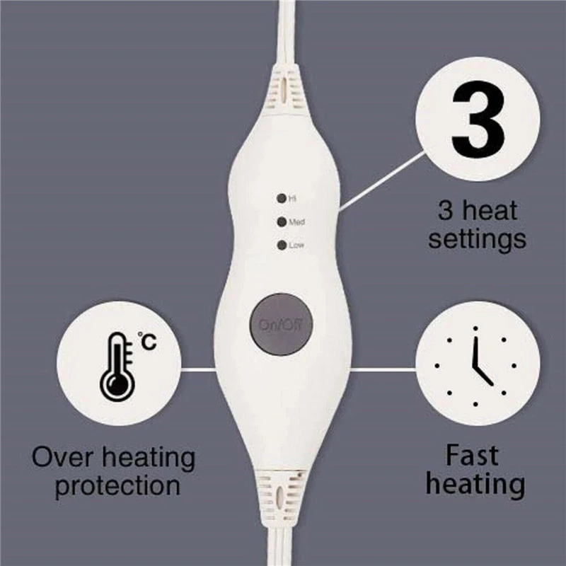 Electric Heating Pad  Fast Hea - огляд і ціна Electric Blanket Heated