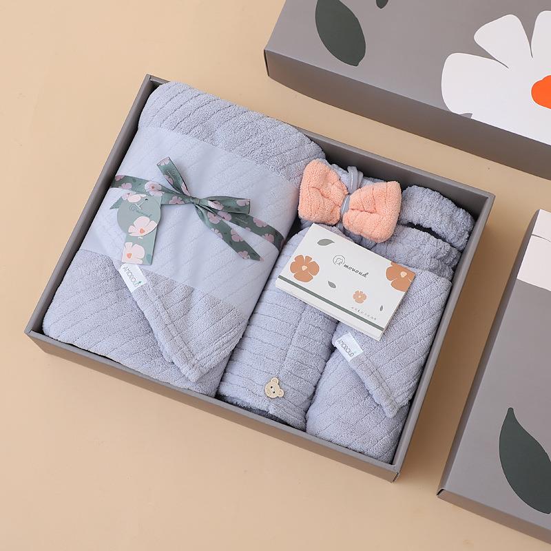 Soft Absorbent Coral Fleece To - огляд і ціна Home Textiles Towel Set