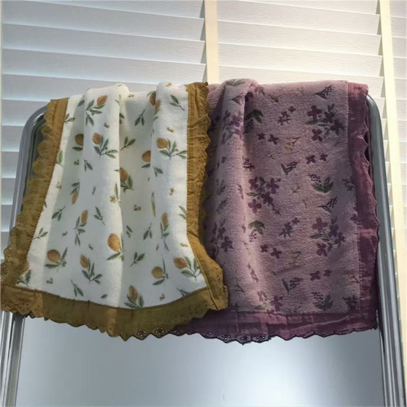 Couple Style Towel With Lace F - огляд і ціна Home Textiles Towel Set