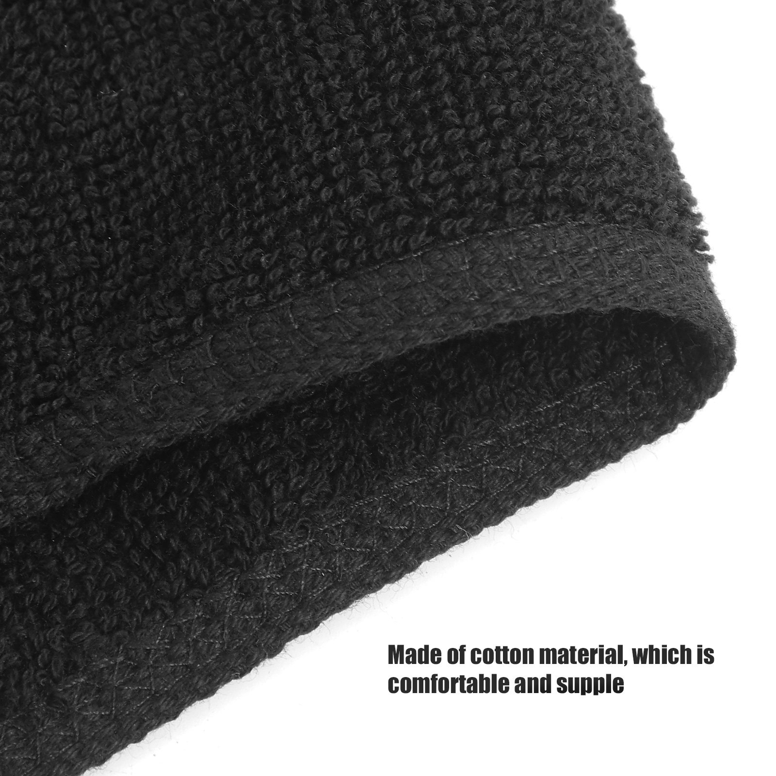 2Pcs Cotton Hair Towel Black A - огляд і ціна Home Textiles In Pakistan