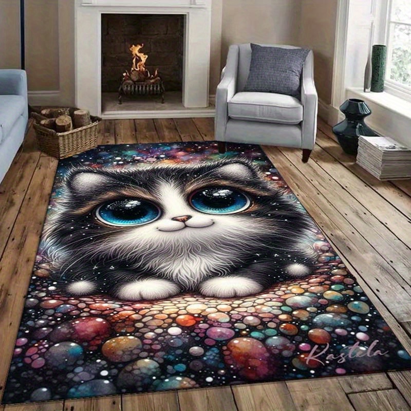 Galaxy Cat Rug for Cozy Bedroo - огляд і ціна Galaxy Home Textiles