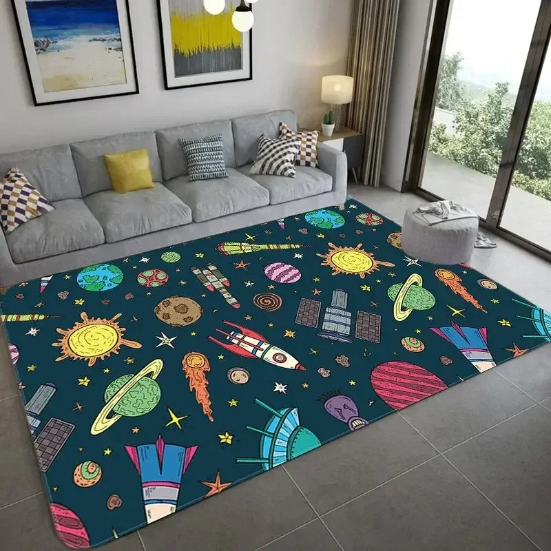 Cartoon Space Astronaut Carpet - огляд і ціна Galaxy Home Textiles