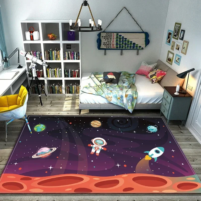 Cartoon Space Astronaut Carpet - огляд і ціна Galaxy Home Textiles