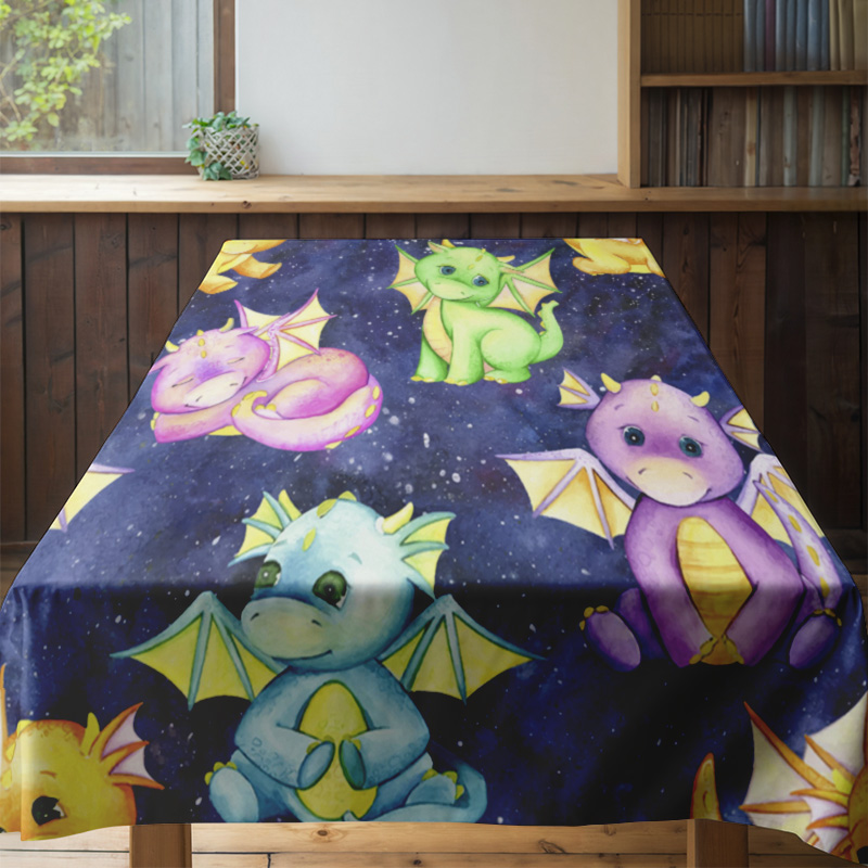 Vibrant Galaxy Unicorn Tablecl - огляд і ціна Galaxy Home Textiles