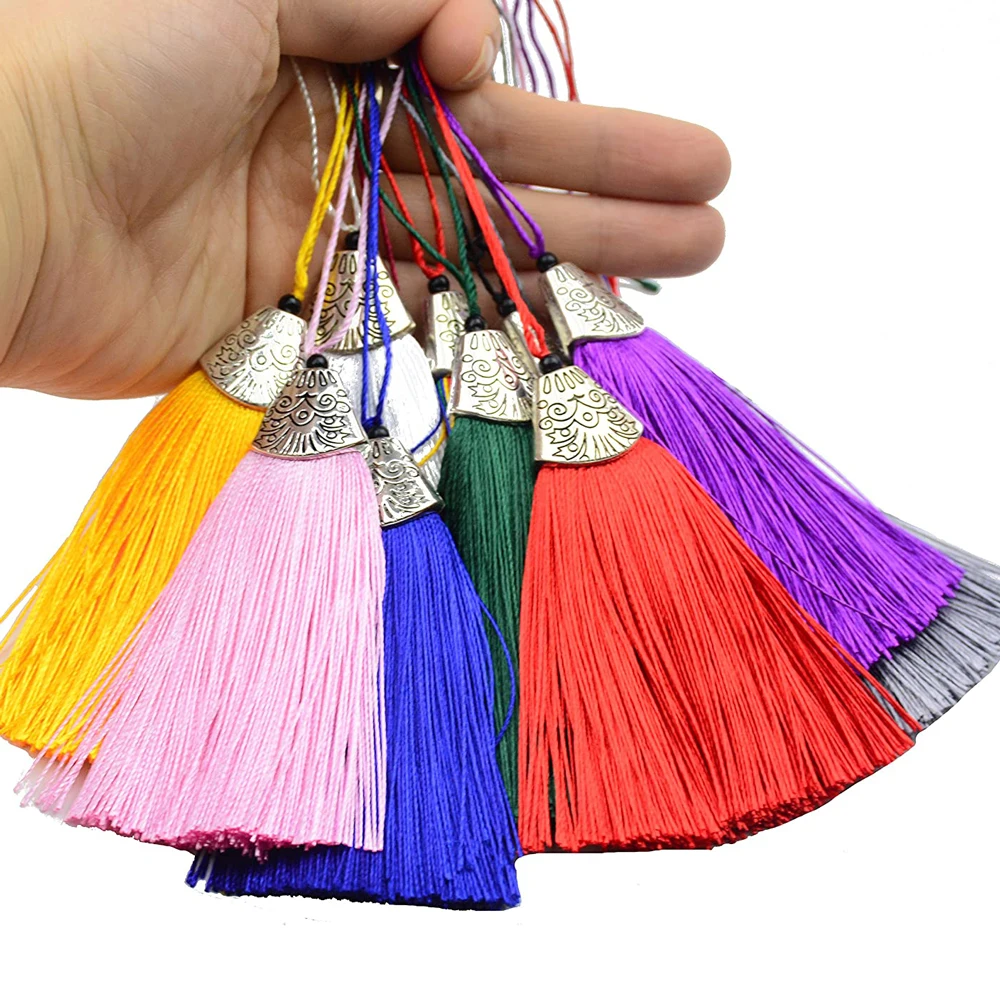 5/10Pcs Silky Handmade Tassels - огляд і ціна Home Ec Textiles