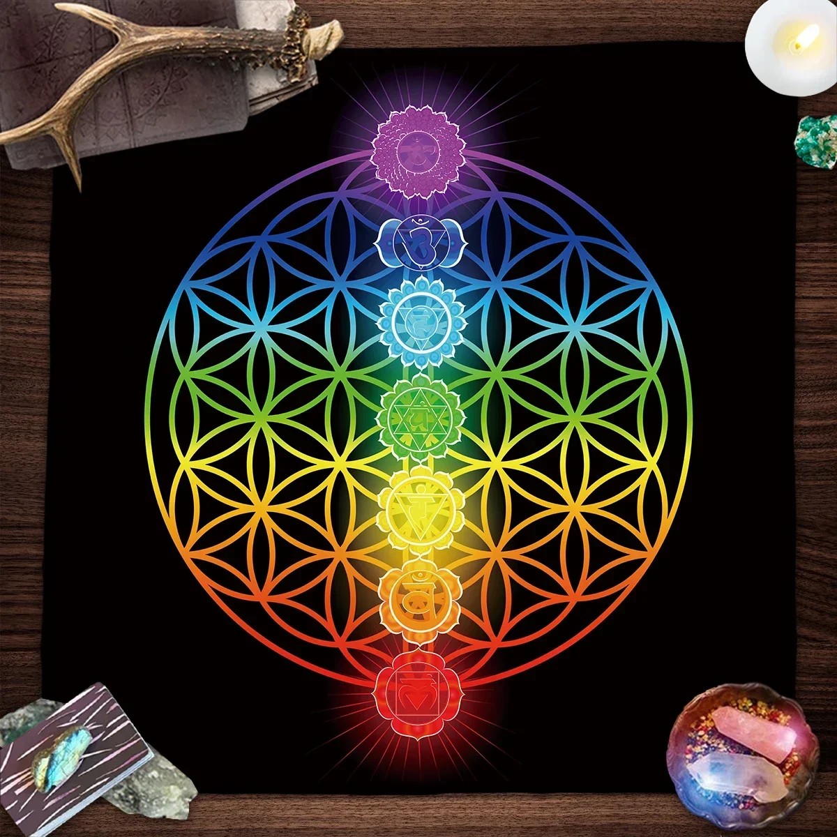 Mandala Flower Of Life Tarot T - огляд і ціна Galaxy Home Textiles